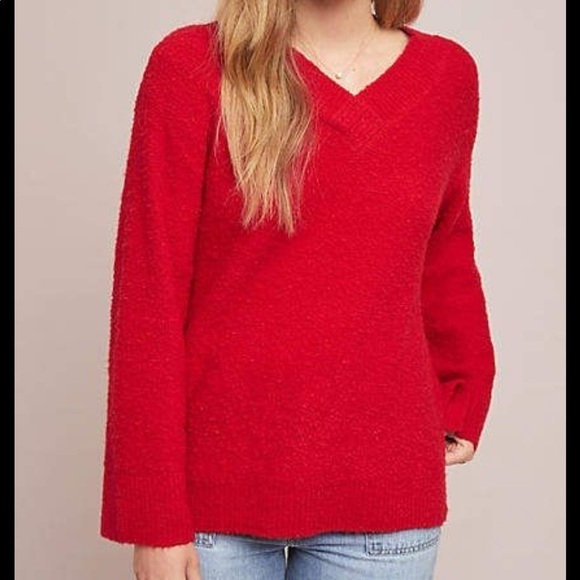 Anthropologie Sweaters - ANTHROPOLOGIE Clayton Sweater Top Red NWT XS New